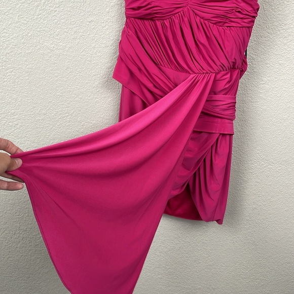 NWT Ieena Mac Duggal 11565 Strapless Sweetheart Neckline Ruched Dress Mini Sz 6 - Picture 5 of 14